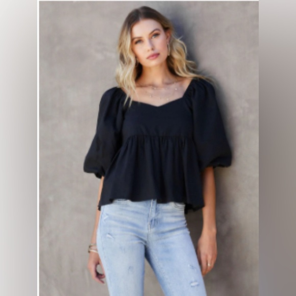 Elegant Black Women's Top